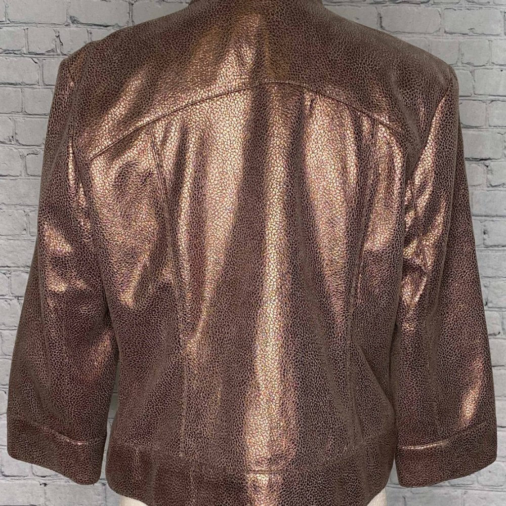 Ruby Rd Copper Metallic Jacket - Picture 5 of 10
